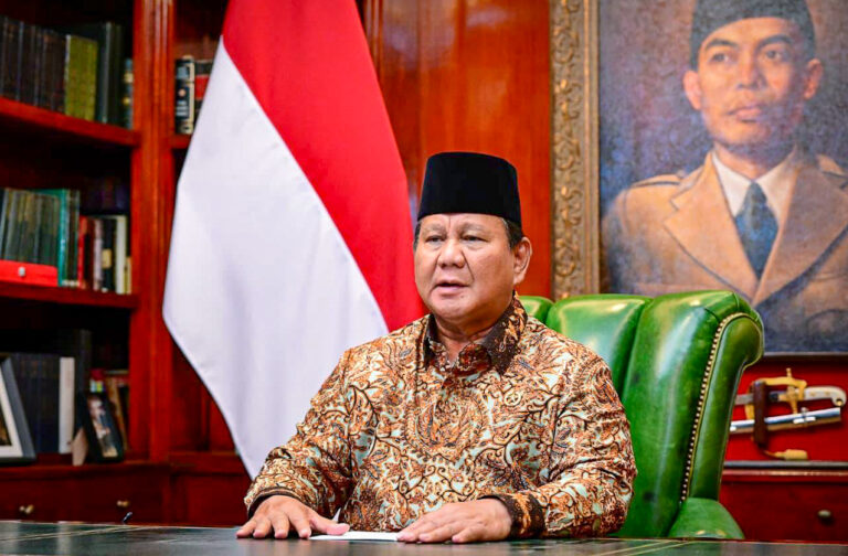 Presiden Prabowo Subianto Mengucapkan Selamat Hari Natal