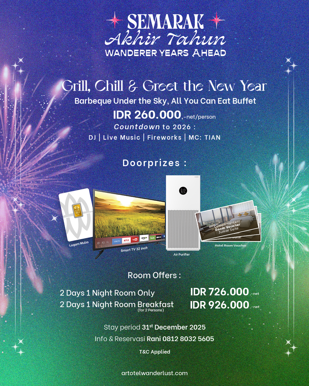 Vasaka Hotel Jakarta Hadirkan Pesta Akhir Tahun 2025: Barbeque Under the Sky dan Peluang Menang Logam Mulia!