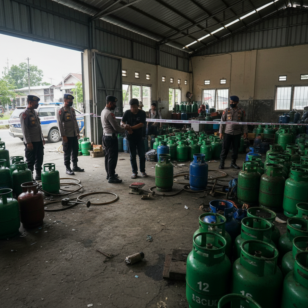 Pengoplosan LPG di Bogor: Polisi Gerebek, 2 Pelaku Ditangkap