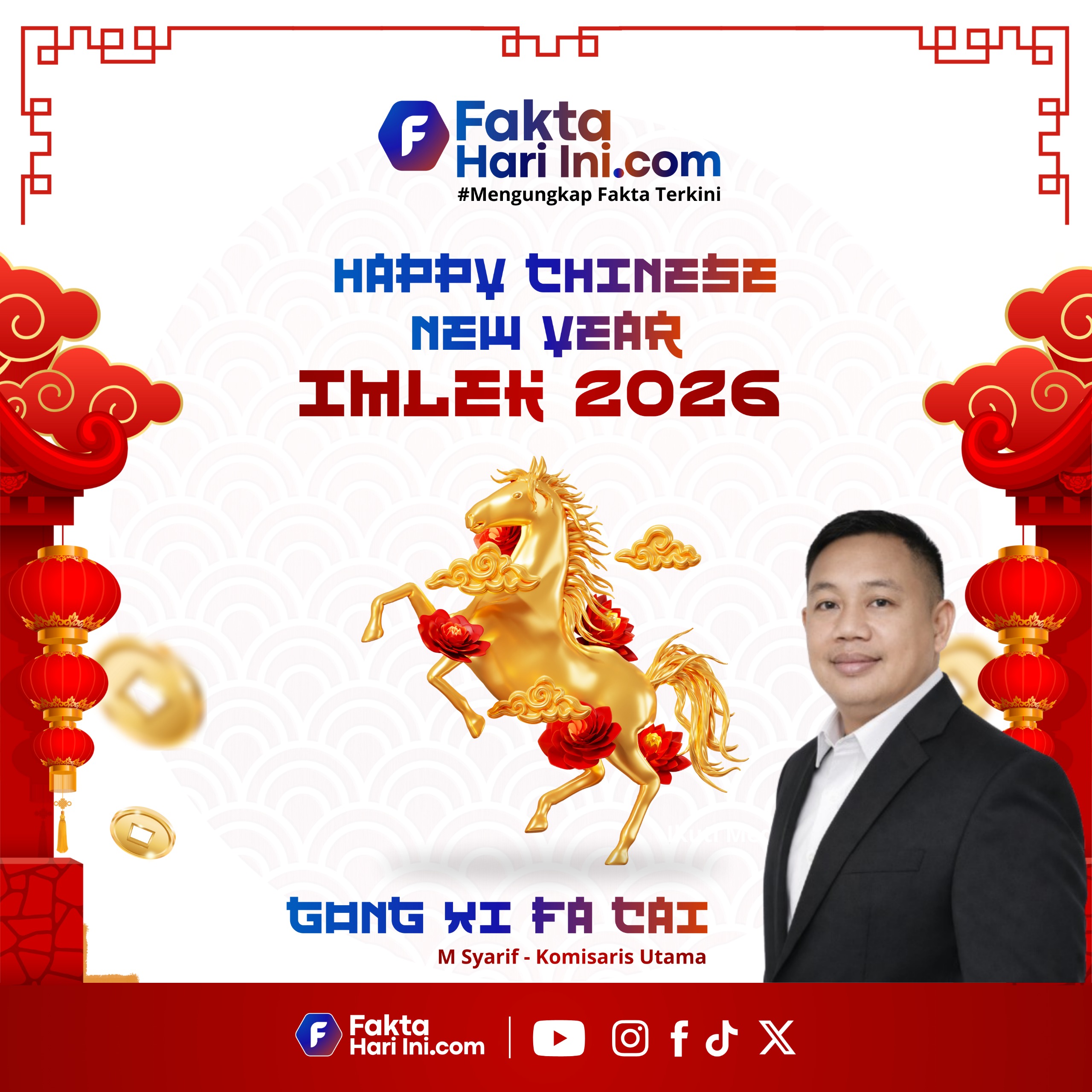 Komisaris Utama PT.Buana Prima Indonusa Mengucapkan Selamat Tahun Baru Imlek Kepada Seluruh Masyarakat Indonesia