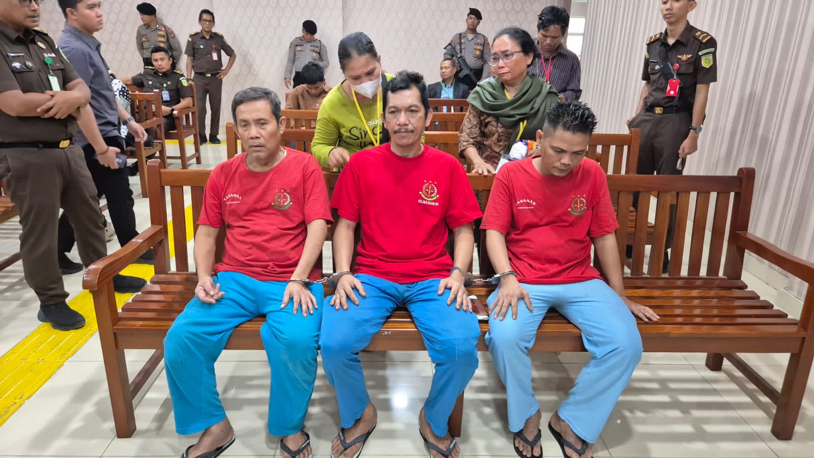 Tiga Terdakwa Pengangkut sabu 2 Ton di Vonis Hukuman Berat.Seumur Hidup