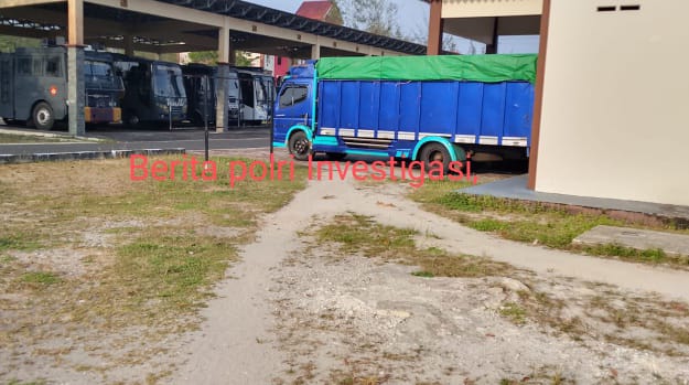 Satreskrim Polres Lingga Amankan Truk Bermuatan Dugaan Kayu Ilegal yang Akan Dikirim ke Tanjung Pinang