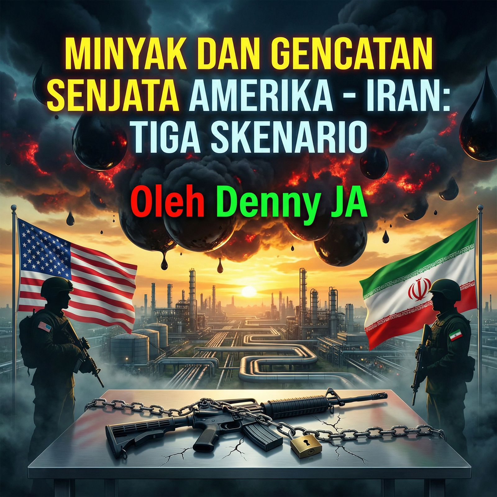 Minyak dan Gencatan Senjata AS-Iran: Denny JA Paparkan Tiga Skenario Masa Depan dan Dampaknya bagi Indonesia