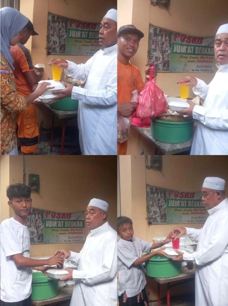 Aksi Sosial Jumat Berkah, Abdul Gofur Distribusikan Nasi Box kepada Warga