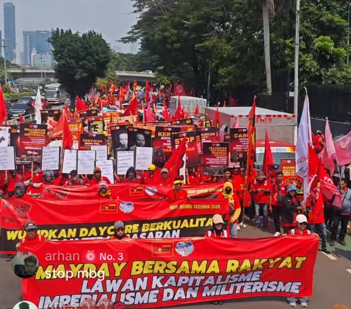 Merahkan Jakarta, KASBI Turun ke Jalan Suarakan Aspirasi Nasib Buruh