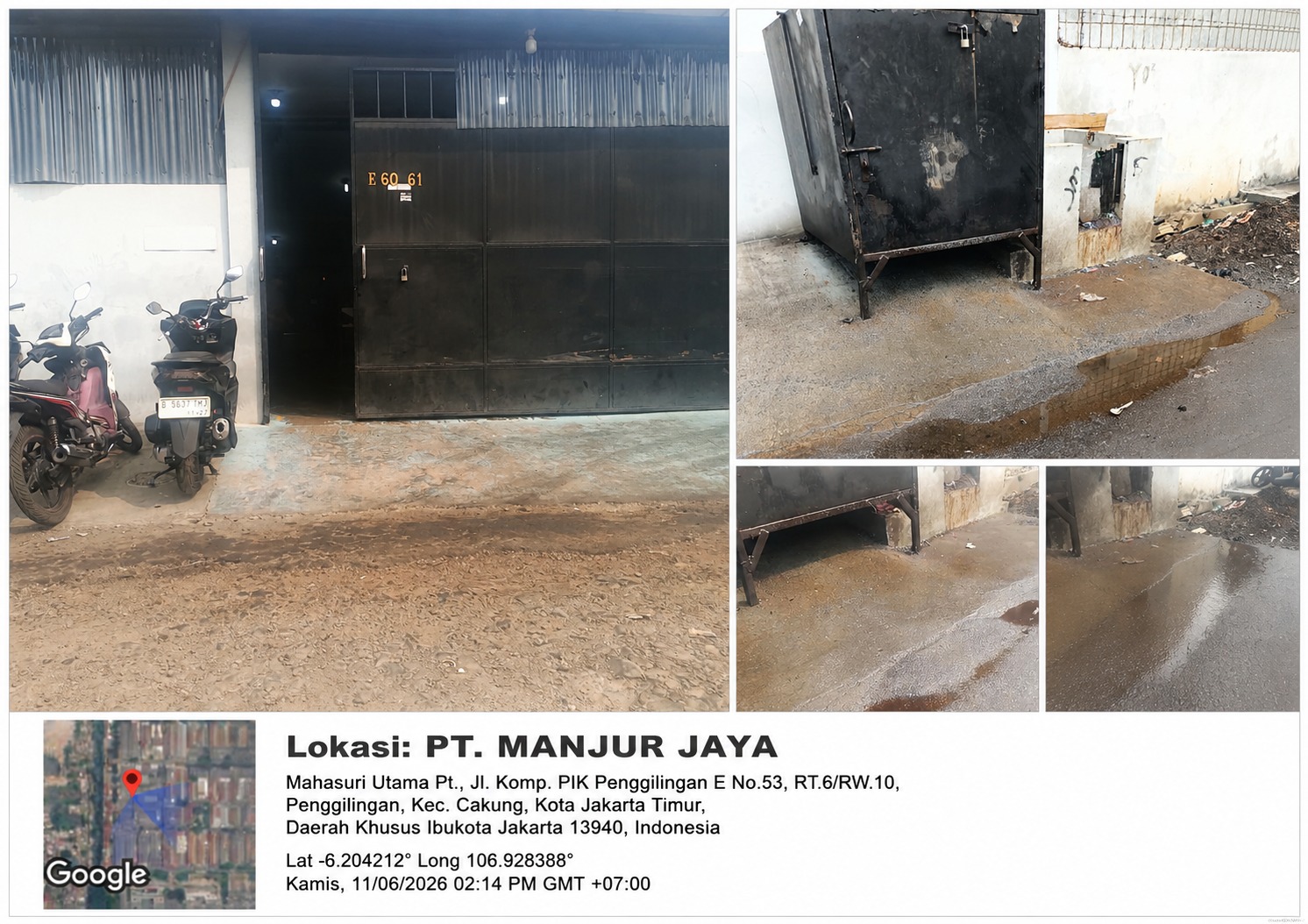 Diduga Cemari Lingkungan, PT Mujur Jaya Disorot Usai Ditemukan Ceceran Cairan Diduga Limbah B3 Mengalir ke Drainase