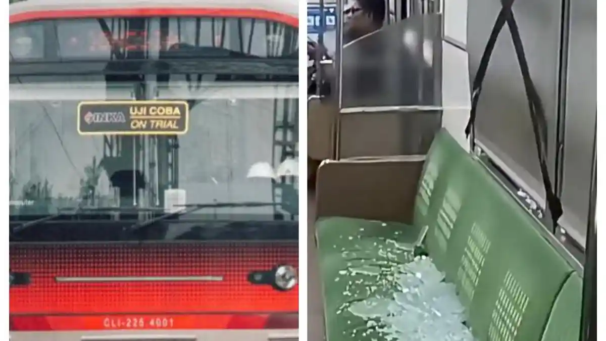 Kaca Jendela KRL Tanah Abang–Rangkasbitung Pecah Diduga Dilempar OTK, Penumpang Terluka Akibat Serpihan Kaca