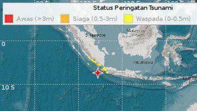 BNPB Imbau Warga Tetap Tenang Hadapi Potensi Tsunami, Masyarakat Diminta Menjauhi Pantai dan Menuju Lokasi Aman