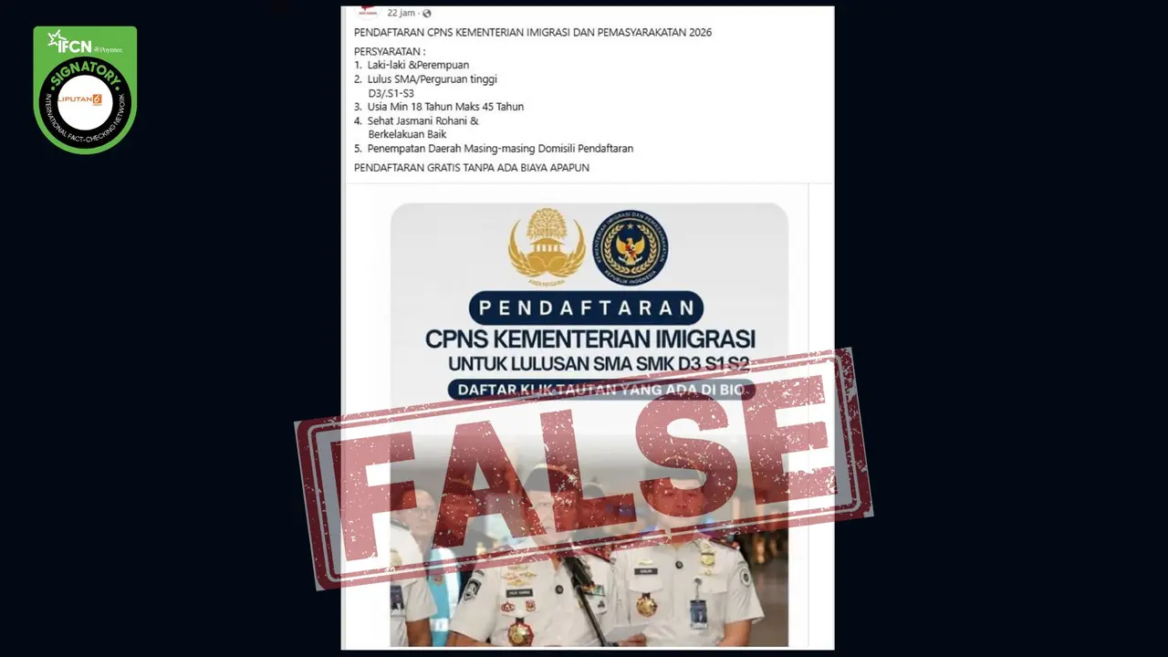 Hoaks Catut Kementerian Imigrasi Beredar di Media Sosial, Masyarakat Diminta Waspada terhadap Tautan Palsu