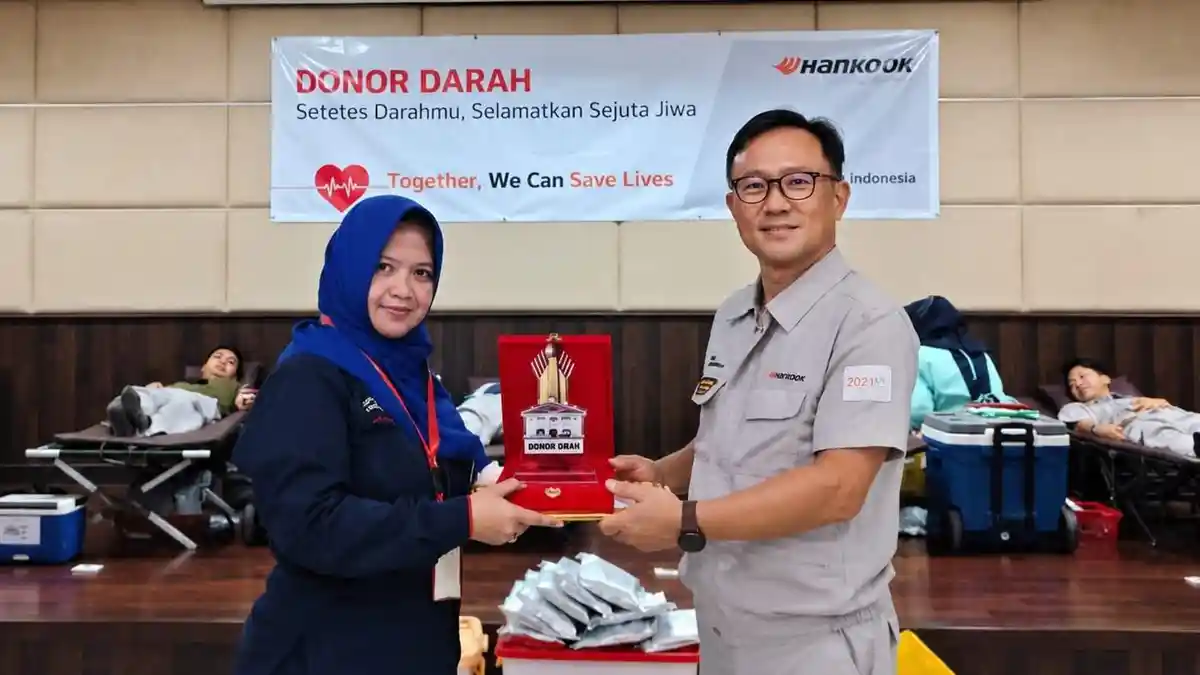 Stok Darah PMI Menipis, Pimpinan dan Ratusan Karyawan Hankook Tire Gelar Aksi Donor Darah Massal