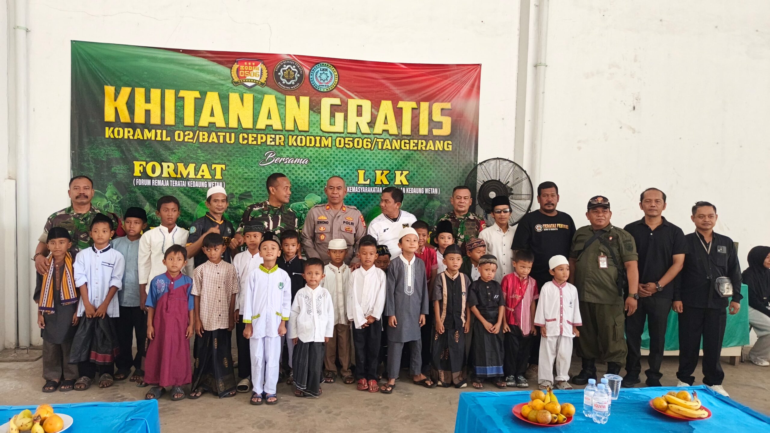 Koramil 02/Batuceper Gelar Bakti Sosial Khitanan Gratis, Wujud Kepedulian TNI kepada Masyarakat