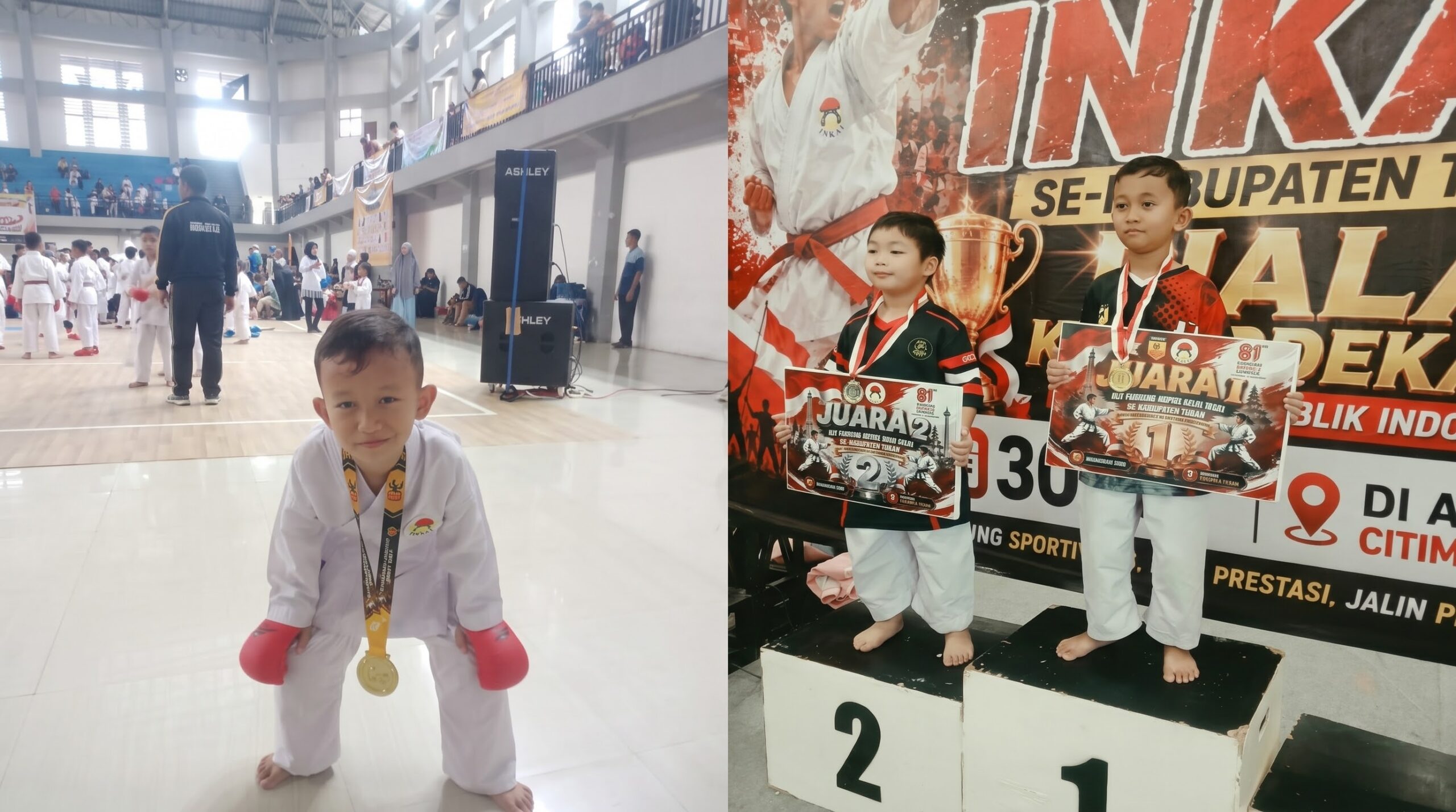 USIA 6 TAHUN, GIBRAN RAKA BUMI RAIH JUARA 1 INKAI TUBAN, KINI BERSIAP MENUJU KEJURPROV JAWA TIMUR