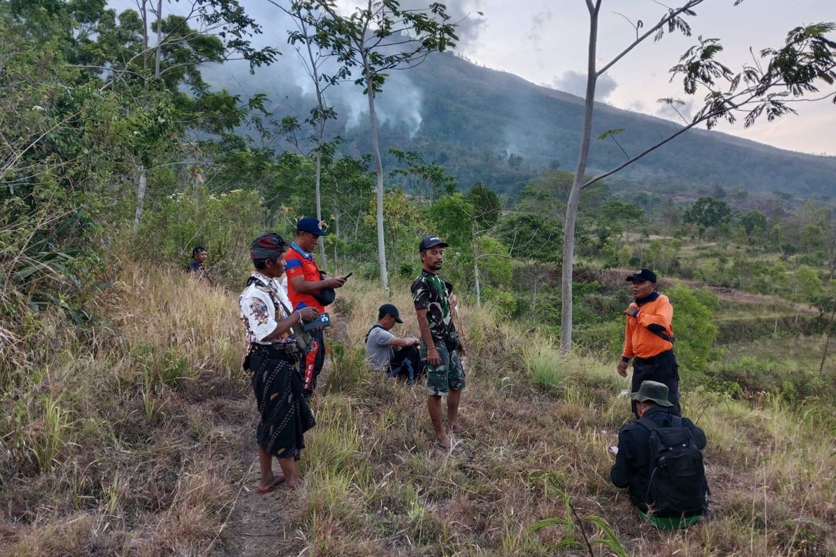 Karhutla di Lereng Gunung Agung Karangasem Membakar 18 Hektare Hutan Lindung