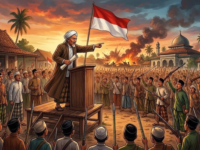 Sejarah Resolusi Jihad 22 Oktober 1945, Peran KH Hasyim Asy’ari dan Perjuangan Santri Mempertahankan Kemerdekaan